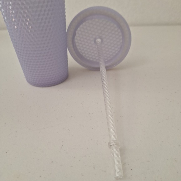 Starbucks 2021 Holiday Iridescent Icy Lilac Studded‎ Cold Water Tumbler 24oz - Picture 9 of 9